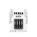 Batteria alcalina TESLA R3 (AAA) BLACK+ [4x120] 4 pz.