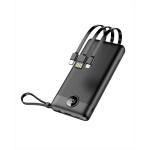 VEGER Batteria esterna (Powerbank) C10 - 10.000mAh (Micro + Type C + Lightning 8-pin) nero (W1116)