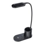 Lampada da scrivania a LED + Caricabatteria induttivo 10W HT-513 nero