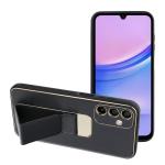 LEATHER Case Kickstand per SAMSUNG Galaxy A15 5G / A15 4G nero