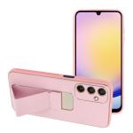 LEATHER Case Kickstand per SAMSUNG Galaxy A25 5G rosa