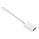 Adattadore cavo per USBdoA do iPhone Lightning 8-pin OTG bianco