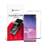 Forcell Vetro ibrido 5D flessibile per Samsung Galaxy S10+ nero (piegatura a caldo) - lettore funzionante