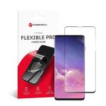 Forcell Flexible Nano Glass 5D for Samsung Galaxy S10 black (Hot Bending) working fingerprint scanner