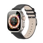 Cinturino in pelle DUX DUCIS YS per Apple Watch 42 / 44 / 45 / 49 mm nero