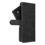 Fondina universale COMMON Book taglia XL per SAMSUNG A12 / A13 4G / A34 5G / A02s / XIAOMI Redmi 12 4G / 12C / NOTE 12 4G / 12 PRO 5G OPPO A53s / A72 / A92 nero