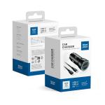 BLUE STAR caricatore per auto 3A 25W Tipo C + USB A + cavo Tipo C a Lightning PD QC3.0 AFC PPS nero