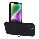 SILICONE RING Case per IPHONE 14 PLUS nero