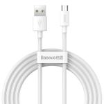 BASEUS Cavo USB A - Micro USB 2,4A Wisdom TZCAMZJ-02 2 pezzi 1,5 m bianco