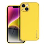 LEATHER Case per IPHONE 14 giallo