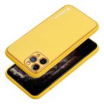 LEATHER Case per IPHONE 15 PRO giallo