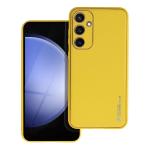 LEATHER Case per SAMSUNG Galaxy S23 FE giallo