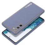 LEATHER Case per SAMSUNG Galaxy A35 5G blu