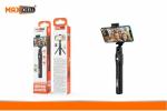 TREPPIEDE SELFIE STICK CON TELECOMANDO WIRELESS PORTATILE NERO