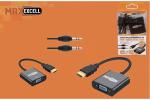 CAVO CONVERTITORE DA HDMI A VGA CON AUDIO 23 CM