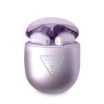 GUESS TWS wireless / bluetooth Cuffia stereo + docking station GUTWST82TRU (Logo Triangolo / viola)