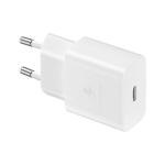 Caricabatteria da rete originale Samsung Fast Charger EP-T1510XWEGEU USB tipo C 2A 15W bianco blister