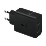 Caricabatteria da rete originale Samsung Fast Charger EP-T5020XBEGEU USB tipo C 3A 50W blister nero