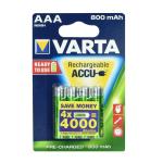 Accumulatori VARTA R3 800 mAh (promo 3+1) ready 2 use